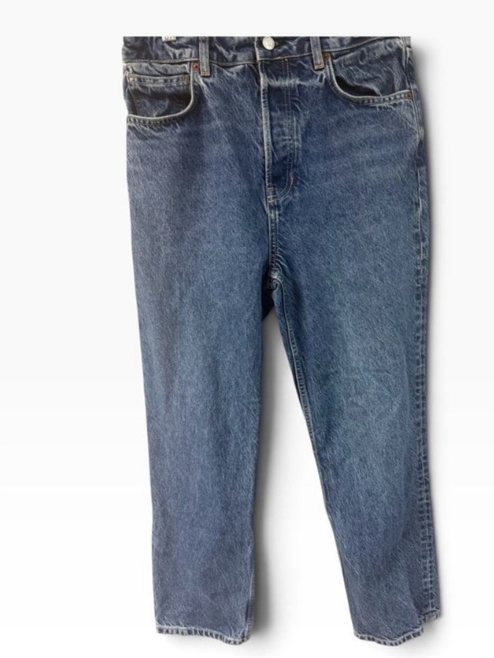 Reformation Cynthia High Rise Straight Leg Jeans Size 29 Medium Wash Denim